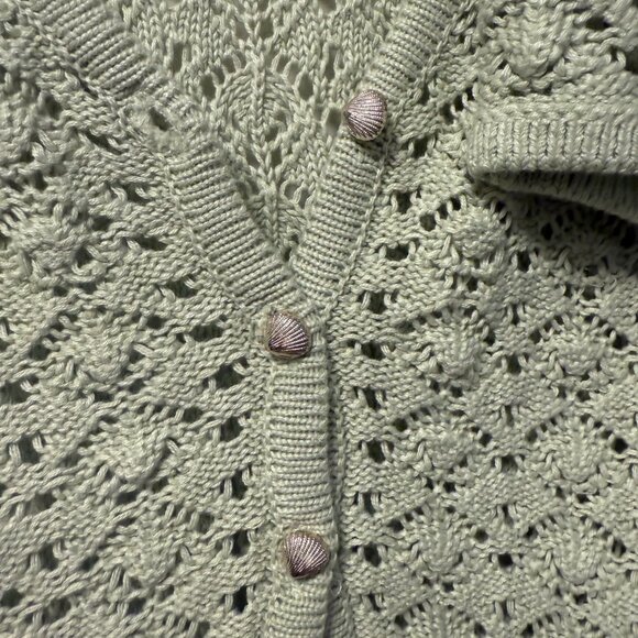 Meshki Murphy Long Sleeve Knit Shell Button Cardigan and Skirt - Picture 3 of 3